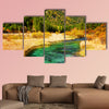 Amazing view of beautiful river with azure crystal water wall art