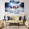 collage from professional hockey players in action Multi panel canvas wall art