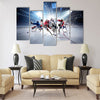 collage from professional hockey players in action Multi panel canvas wall art