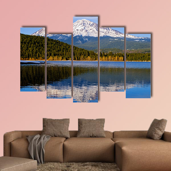Snowy Mountain in Northern California multi panel canvas wall art
