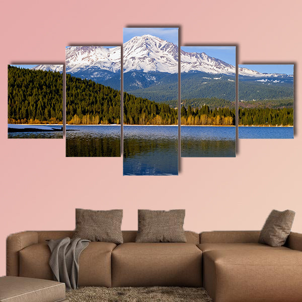 Snowy Mountain in Northern California multi panel canvas wall art