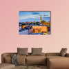 Charleston, South Carolina, USA town skyline multi panel canvas wall art