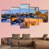 Charleston, South Carolina, USA town skyline multi panel canvas wall art