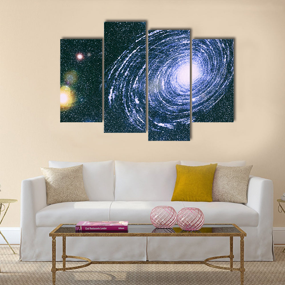 Starry outer space background texture .Deep space Multi Panel Canvas Wall Art