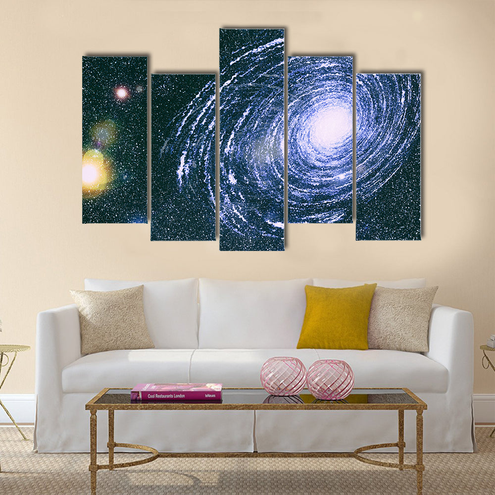 Starry outer space background texture .Deep space Multi Panel Canvas Wall Art