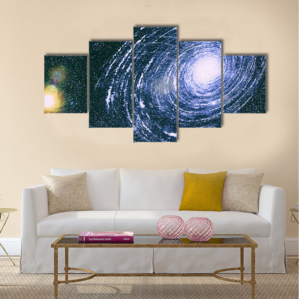 Starry outer space background texture .Deep space Multi Panel Canvas Wall Art