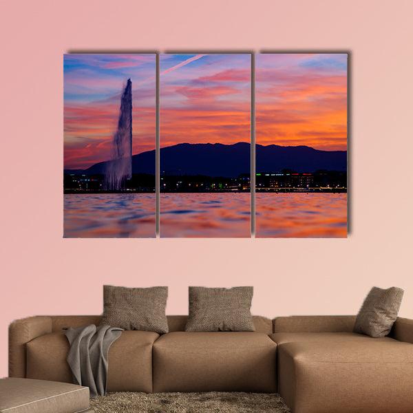 Geneva Sunset Multi panel canvas wall art