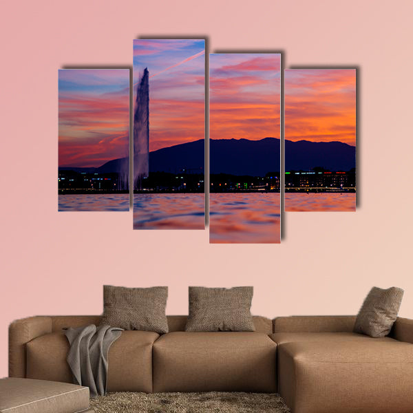 Geneva Sunset Multi panel canvas wall art