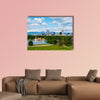 Denver Colorado downtown with City Park Multi panel canvas wall art