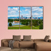 Denver Colorado downtown with City Park Multi panel canvas wall art