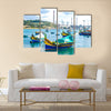 Marsaxlokk, famous fishermen village in Malta Multi Panel Canvas Wall Art