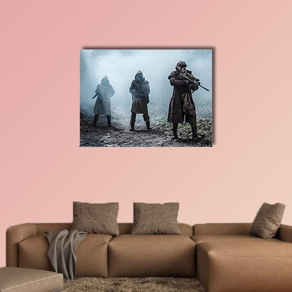 Nuclear post-apocalypse multi panel canvas wall art