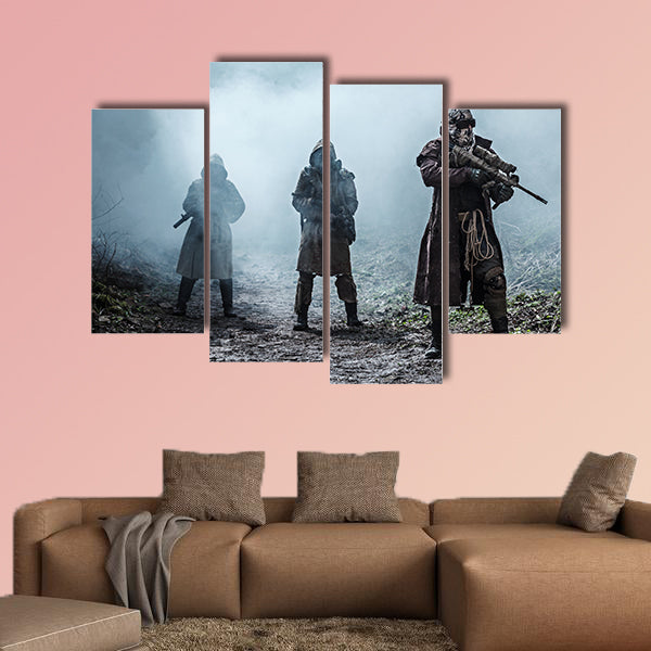 Nuclear post-apocalypse multi panel canvas wall art