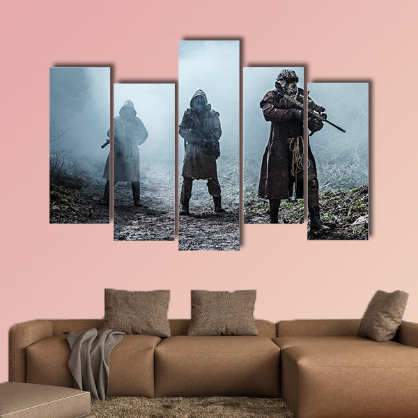 Nuclear post-apocalypse multi panel canvas wall art