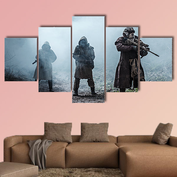 Nuclear post-apocalypse multi panel canvas wall art
