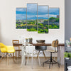 A Crowd City with A View of Rising above the sky In Armenia,  Multi Panel Canvas Wall Art