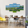 A Crowd City with A View of Rising above the sky In Armenia,  Multi Panel Canvas Wall Art