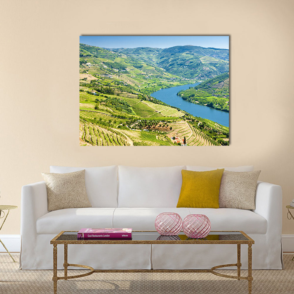 Vineyards in Douro Valley, Portugal Multi panel canvas wall art