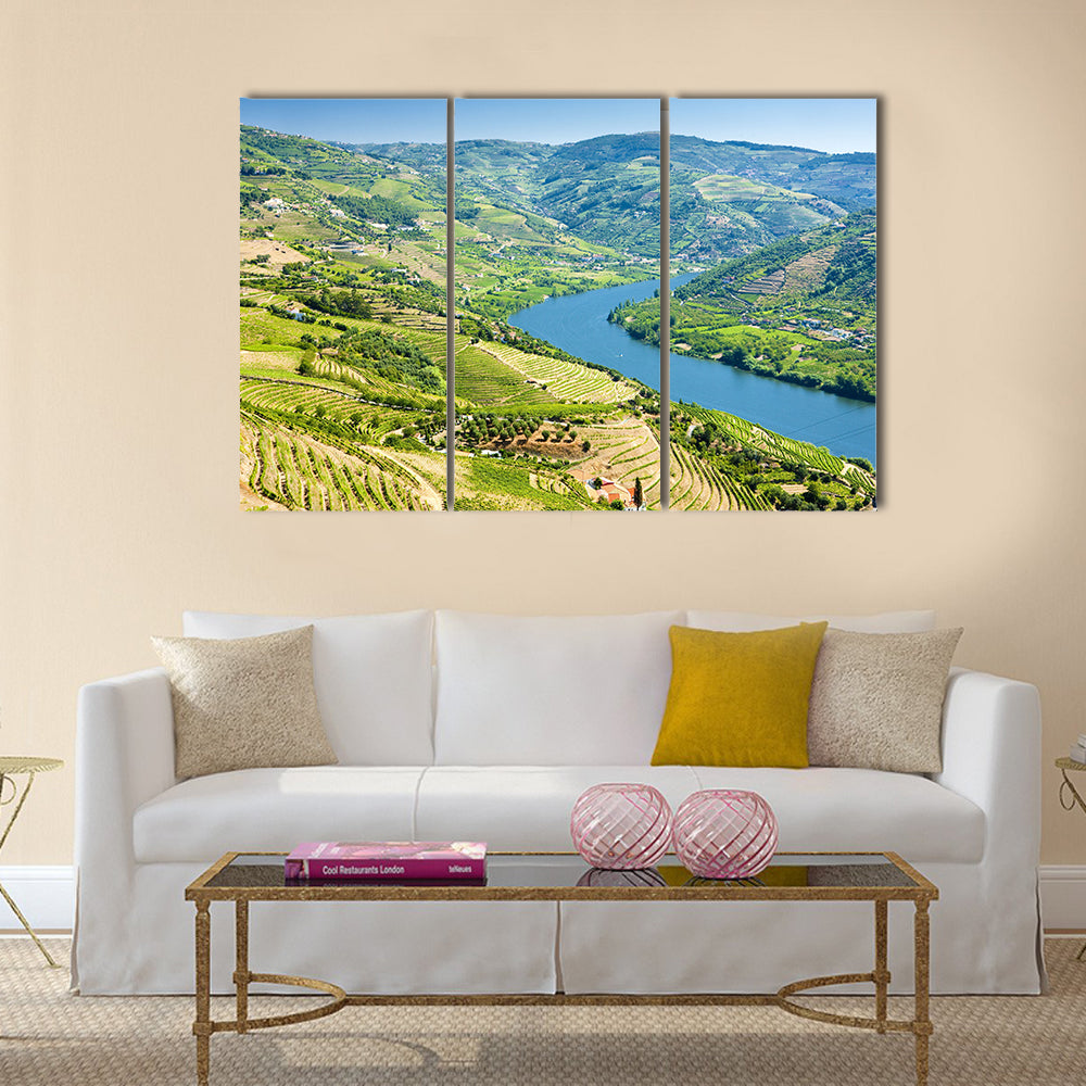 Vineyards in Douro Valley, Portugal Multi panel canvas wall art