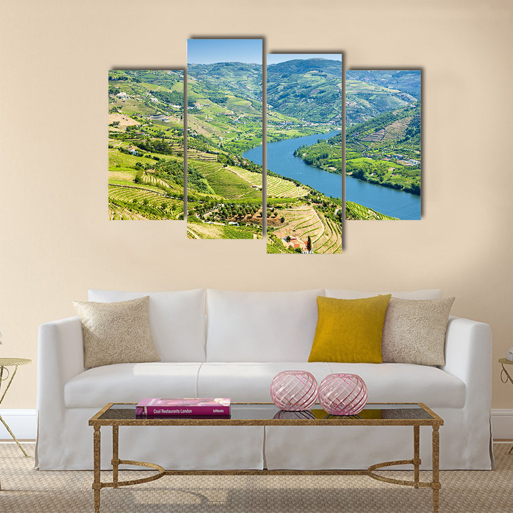 Vineyards in Douro Valley, Portugal Multi panel canvas wall art