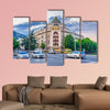 The view from Baratashvili Bridge on the scenic mansion, in Tbilisi Multi panel canvas wall art