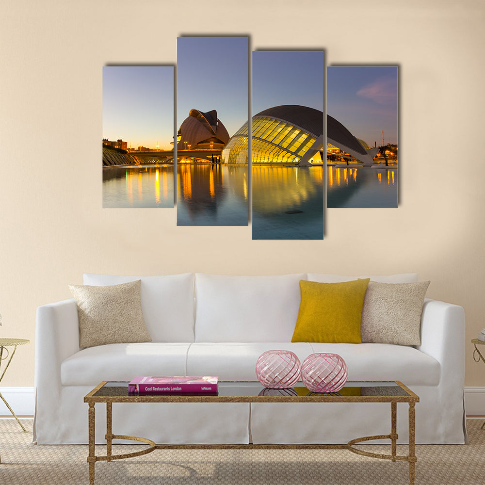 Planetarium and Laserium in the City of Arts and Sciences multi panel canvas wall art