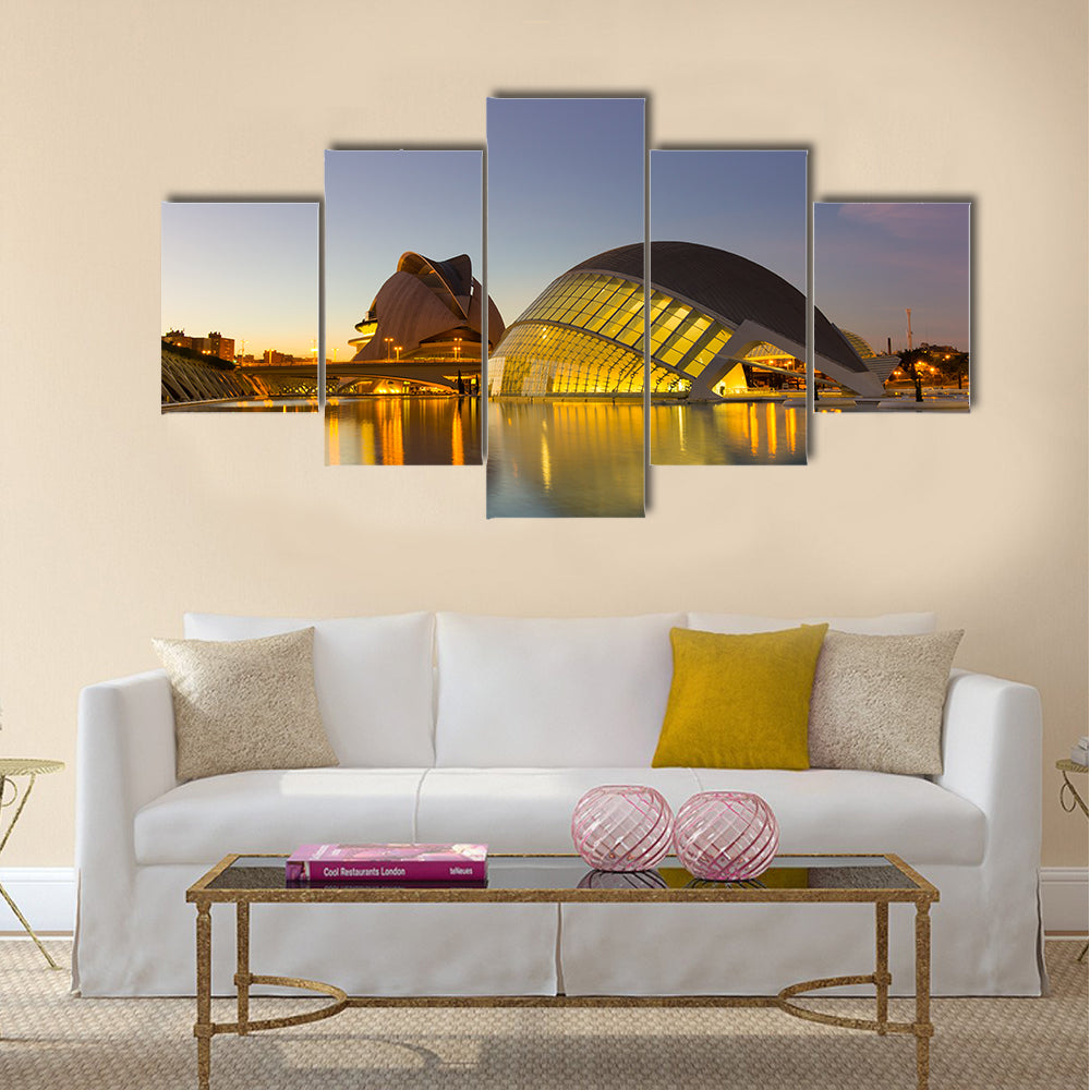 Planetarium and Laserium in the City of Arts and Sciences multi panel canvas wall art