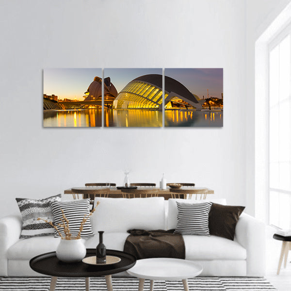 City Of Arts Panoramic Canvas Wall Art