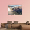 Aerial view of lower Manhattan New York City multi panel canvas wall art