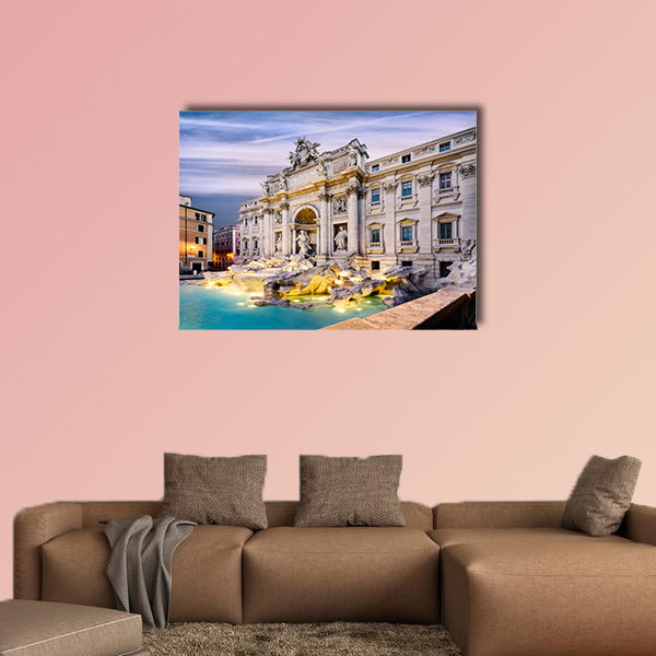  Fountain di Trevi in Rome, Italy multi panel canvas wall art