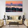 Korea,Seoul at night, South Korea city skyline. Multi panel canvas wall art