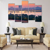 Korea,Seoul at night, South Korea city skyline. Multi panel canvas wall art