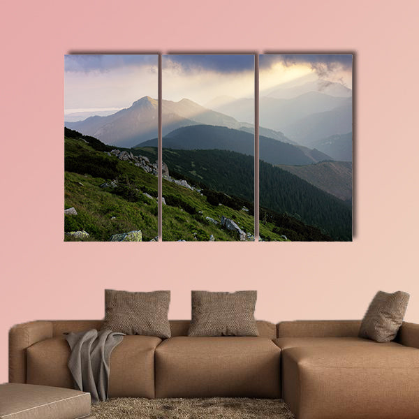 Resort Jasna in Slovakia mountain Multi panel canvas wall art