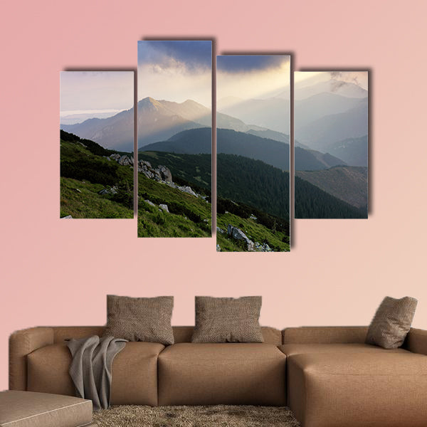 Resort Jasna in Slovakia mountain Multi panel canvas wall art