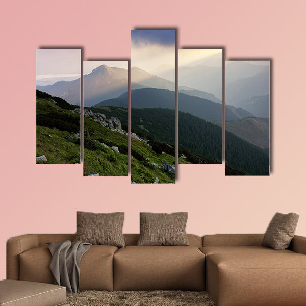 Resort Jasna in Slovakia mountain Multi panel canvas wall art