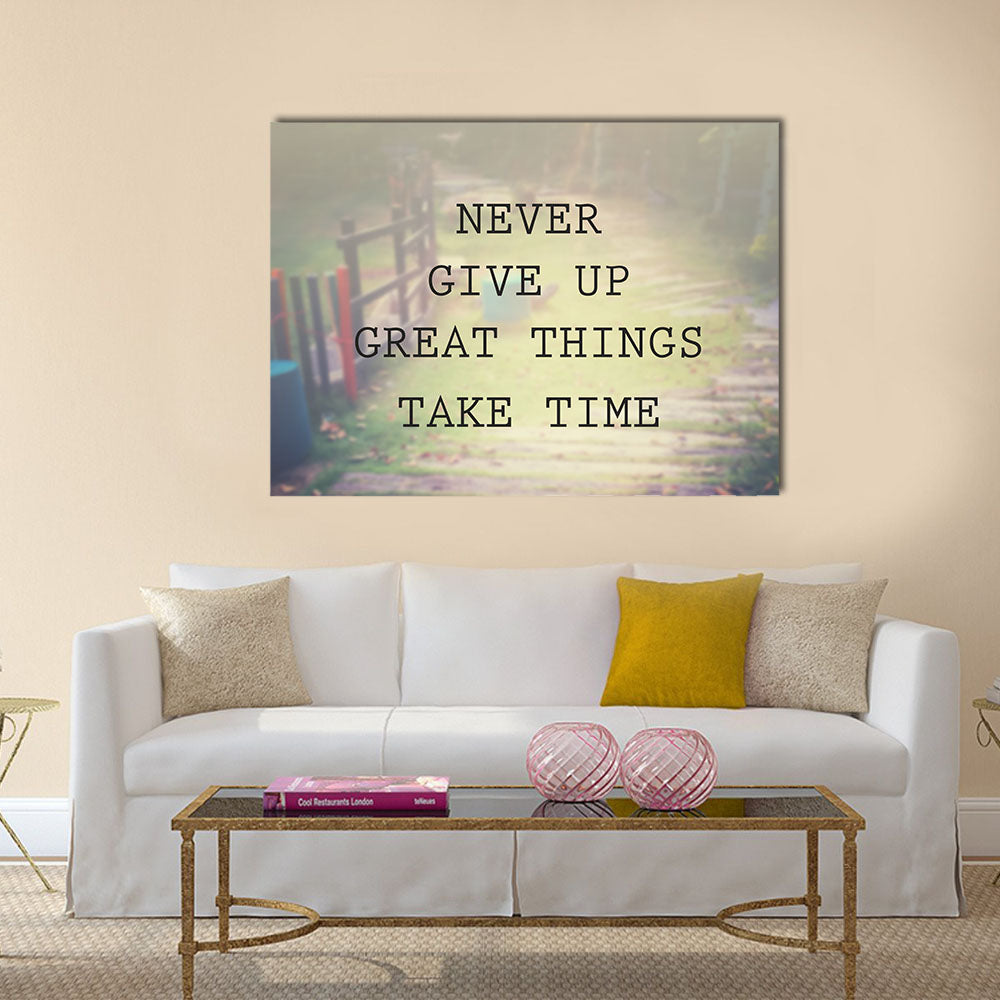 Inspirational quote Multi Panel Canvas Wall Art