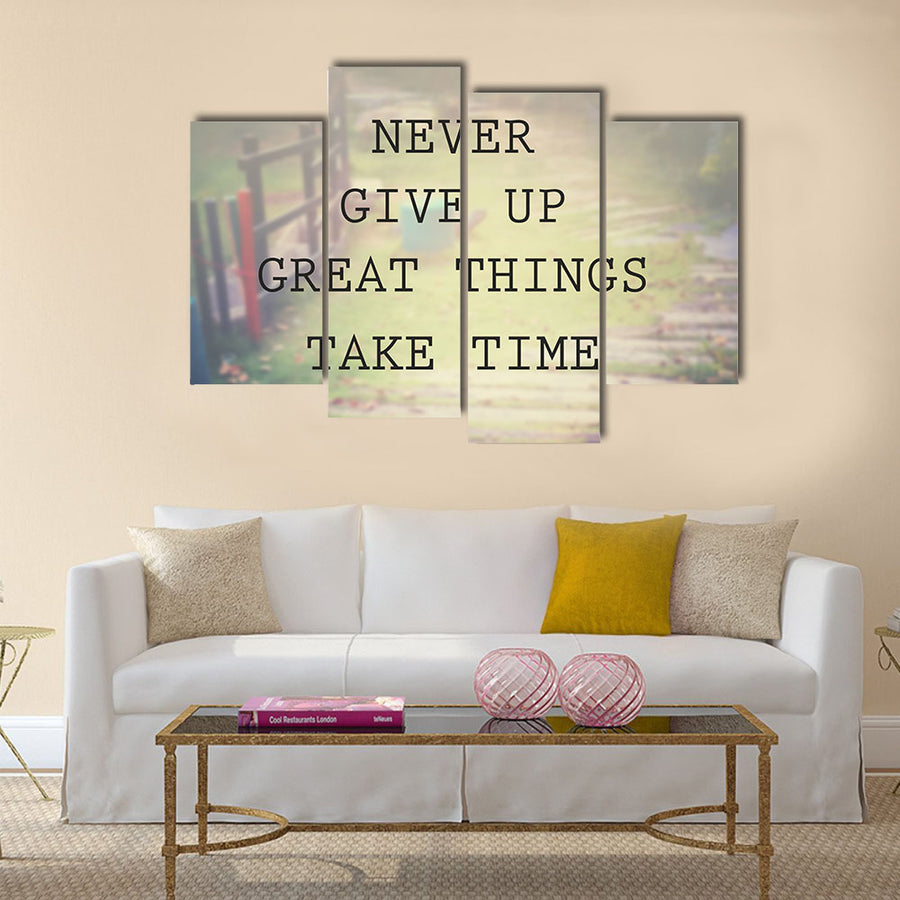 Inspirational quote Multi Panel Canvas Wall Art