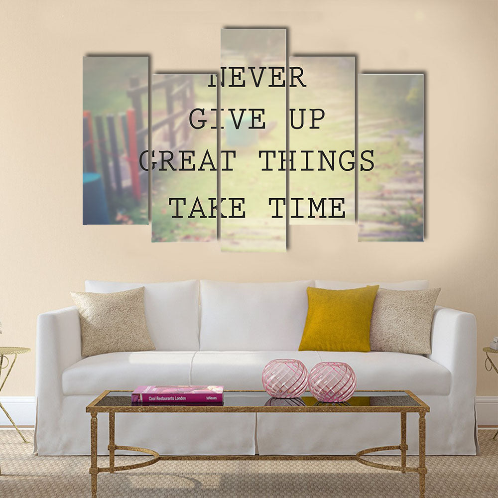 Inspirational quote Multi Panel Canvas Wall Art