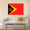 Beautiful Flag of East Timor Multi Panel Canvas Wall Art