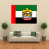 Flag of United Arab Emirates Multi panel canvas wall art