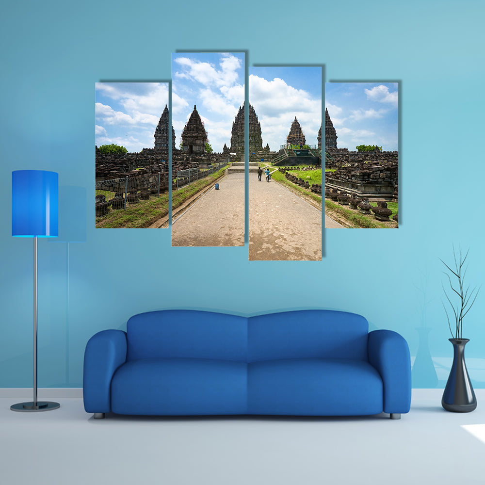 Prambanan Temple, Yogyakarta, Java, Indonesia multi panel canvas wall art