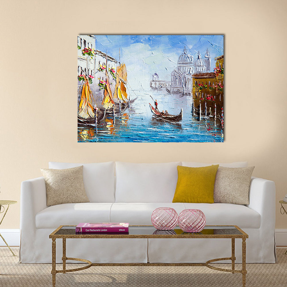 Painting on canvas painted with oil paints multi panel canvas wall art