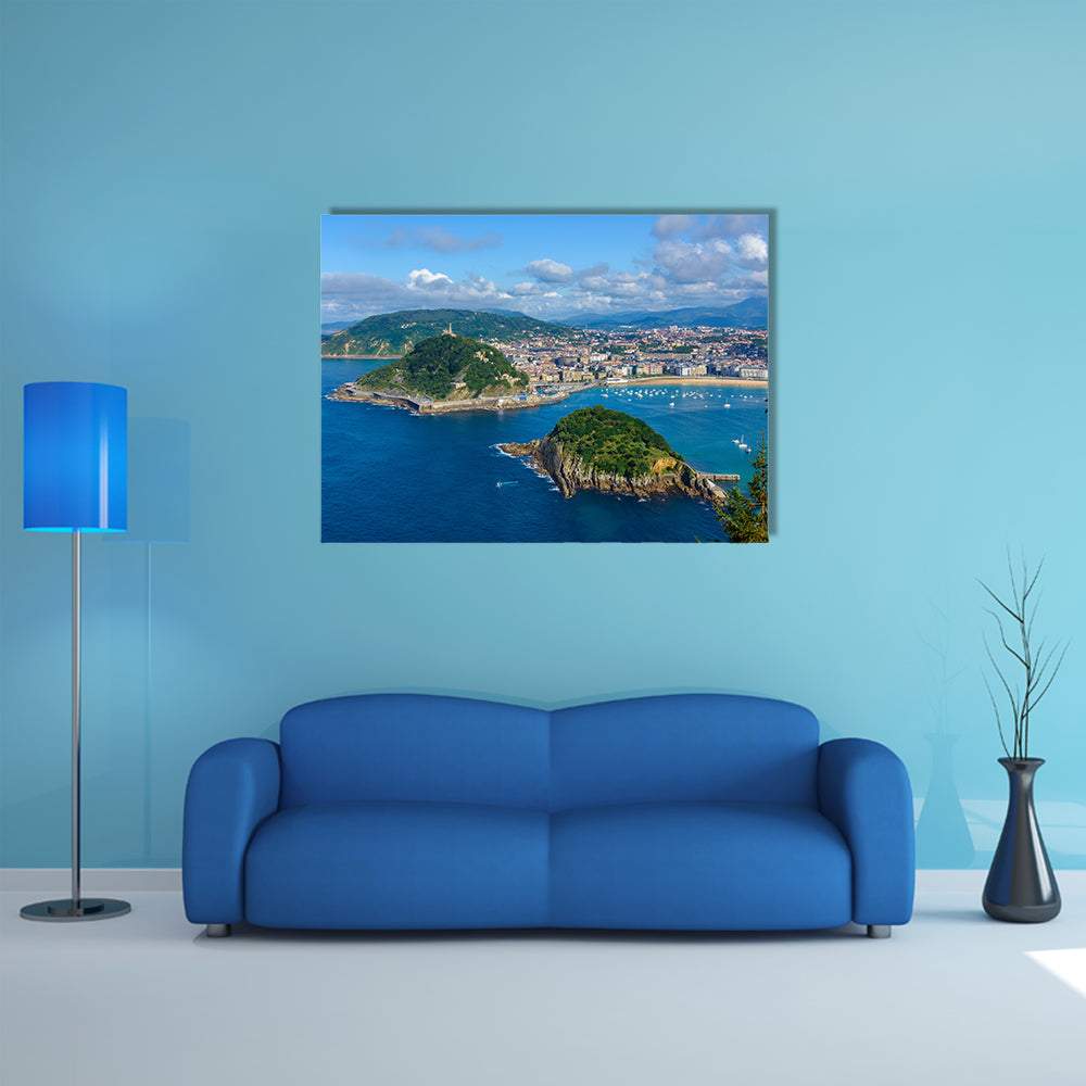 San Sebastian in the Basque Country, Spain multi panel canvas wall art