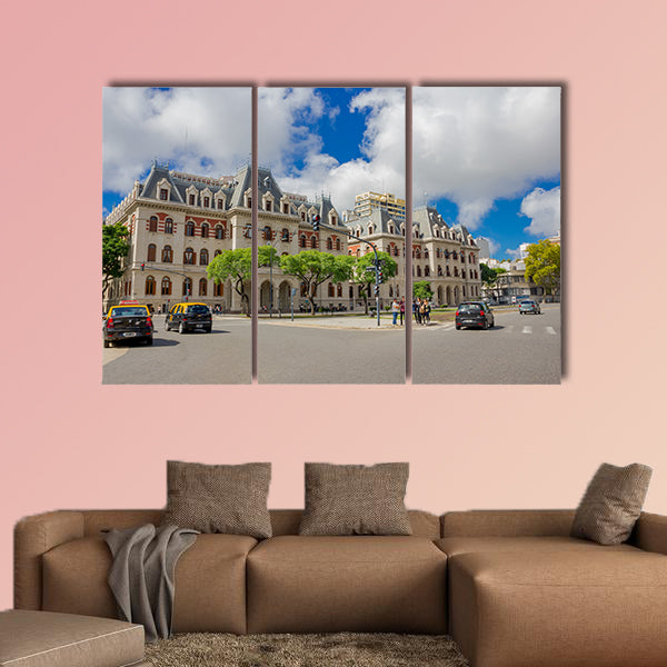 Paseo Colon Avenue of Buenos Aires multi panel canvas wall art