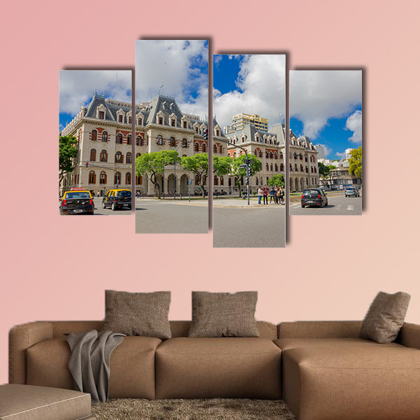Paseo Colon Avenue of Buenos Aires multi panel canvas wall art