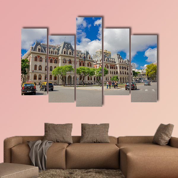 Paseo Colon Avenue of Buenos Aires multi panel canvas wall art