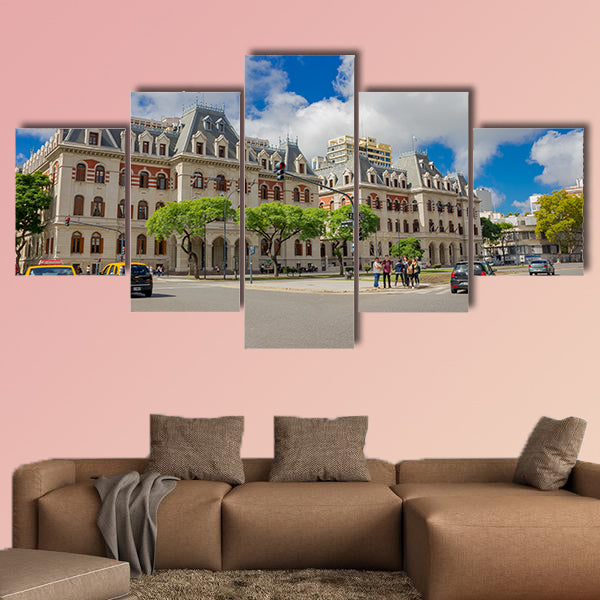 Paseo Colon Avenue of Buenos Aires multi panel canvas wall art