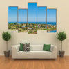 Aerial view landscape scene of Punta a watering place located in Maldonado Uruguay Multi panel canvas wall art