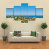 Aerial view landscape scene of Punta a watering place located in Maldonado Uruguay Multi panel canvas wall art