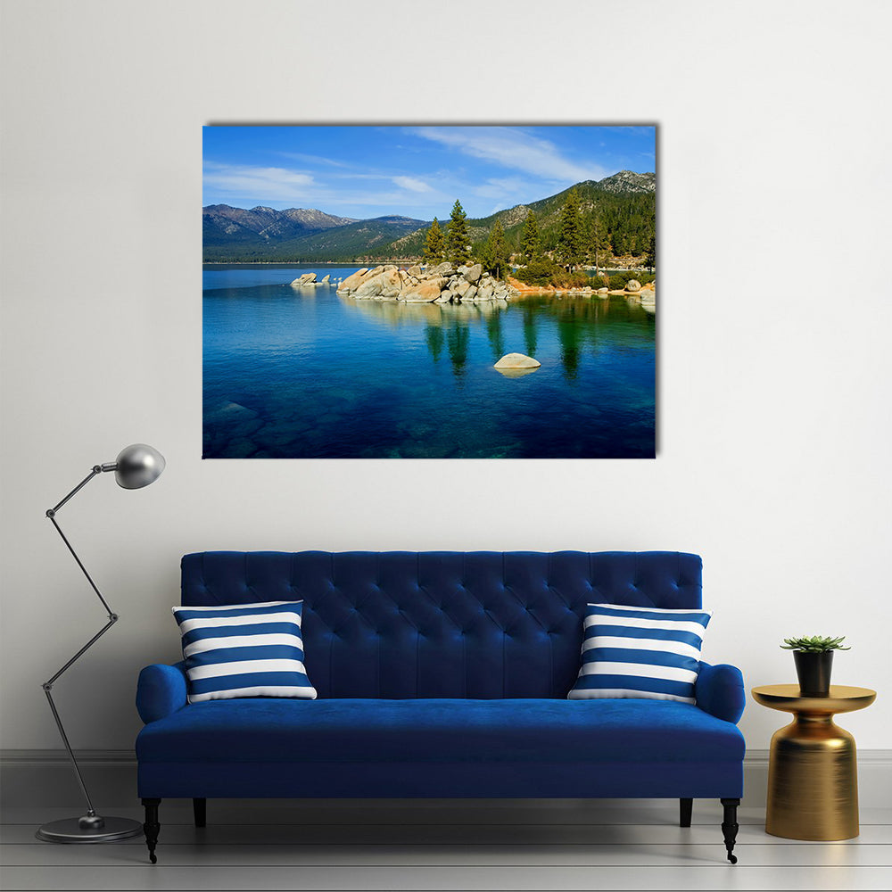 Beautiful Lake Tahoe multi panel canvas wall art